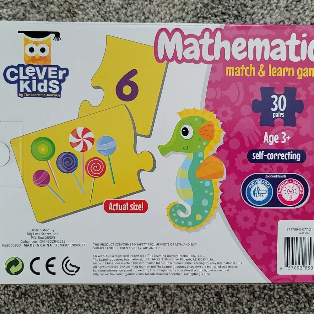 Mathematics Match & Learn Game 